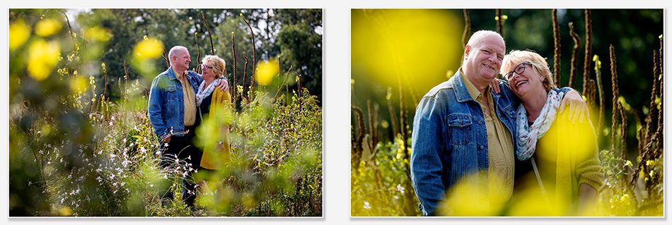 Bloemenpracht bij de loveshoot