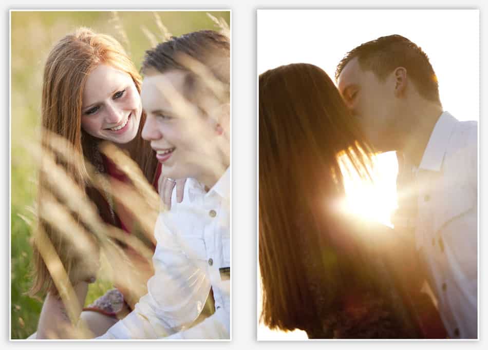 Loveshoot_Haaren Kus bij zonsondergang