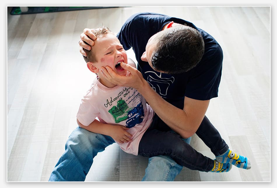 En toen ging het bij het spelen even mis