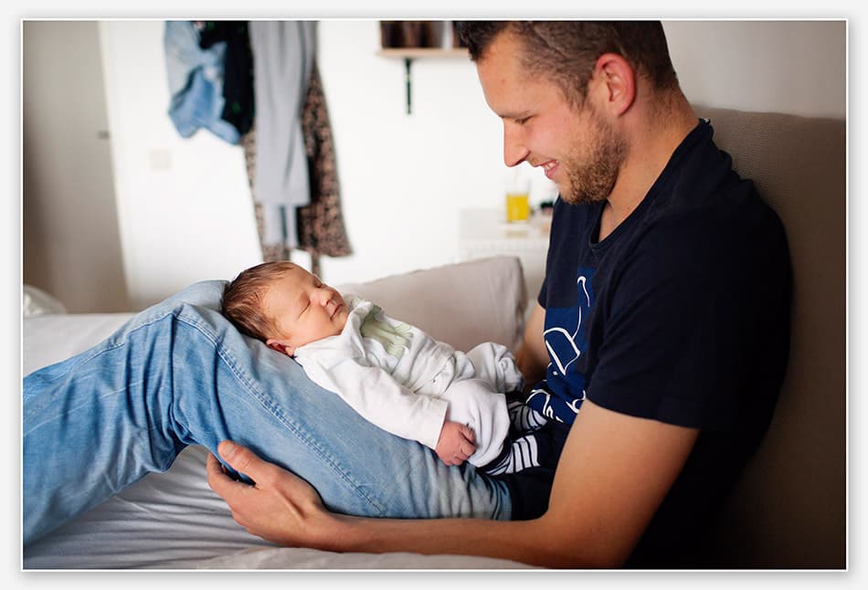 Een mooie glimlach voor papa