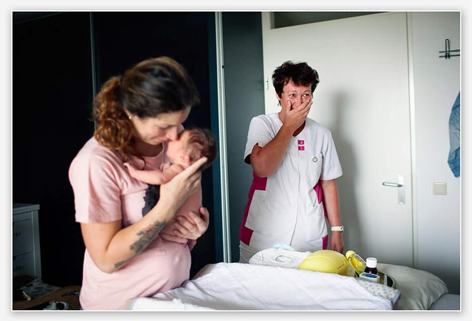 Baby wegen viel onverwachts uit