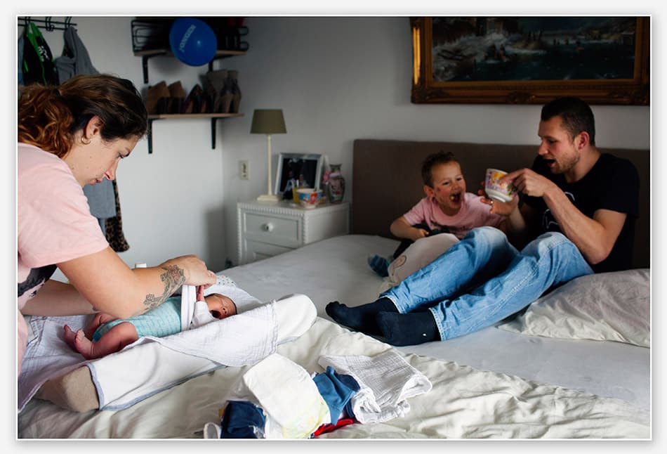 Echte familiemomenten