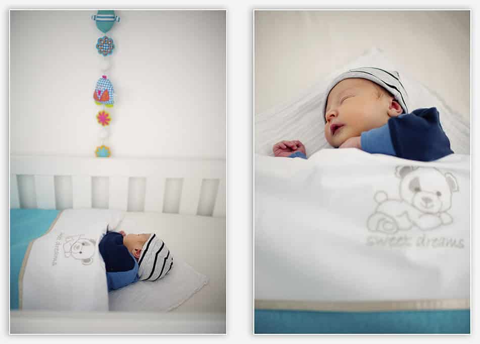 Bedtijd voor newborn baby