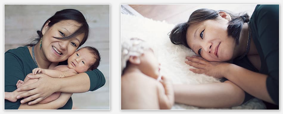 Newborn_Tilburg Trotse mama met haar pasgeboren baby