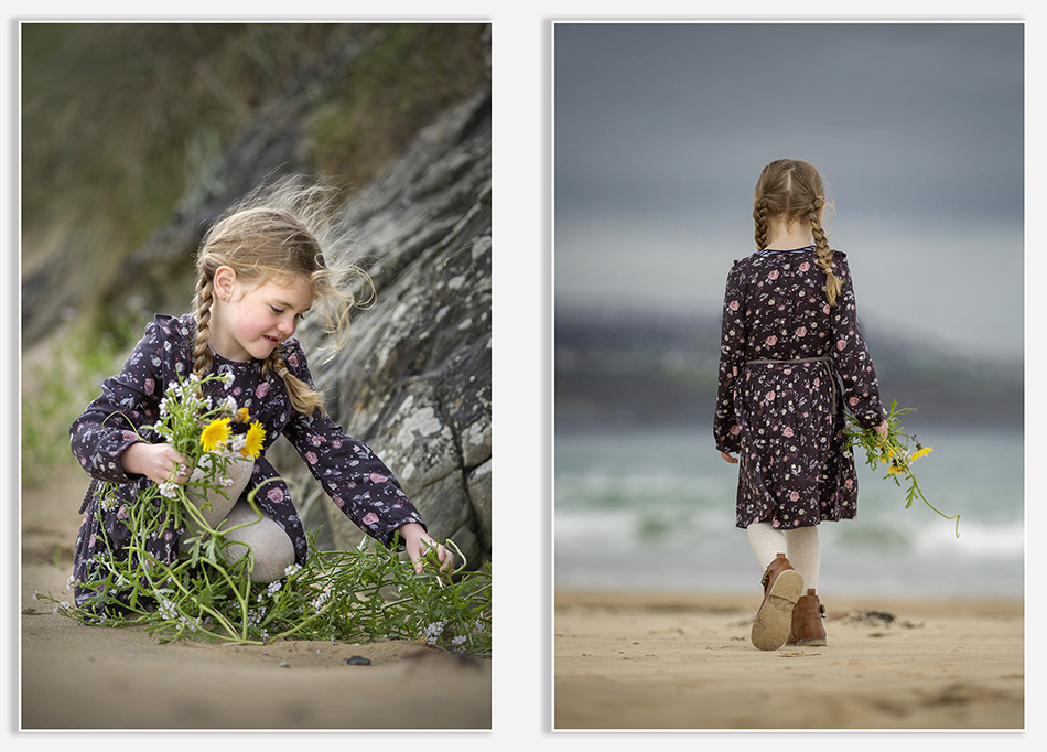 Kinderfotografie op het strand van Culdaff Beach