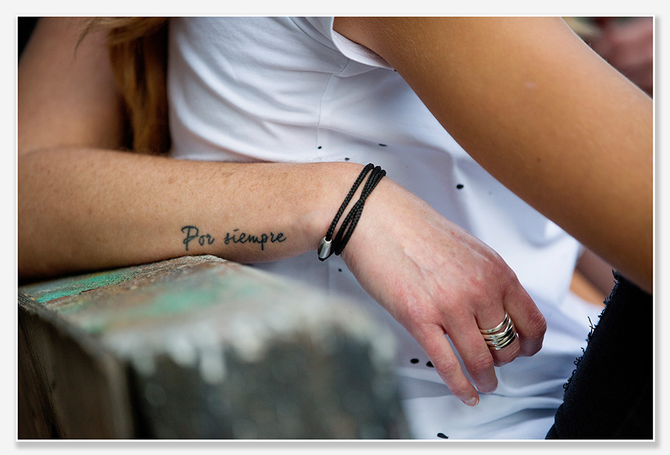 Details tijdens de familiefotografie