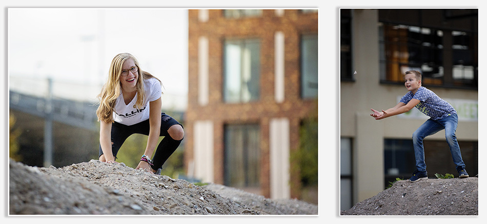 Spontane familiefoto's Strijp S