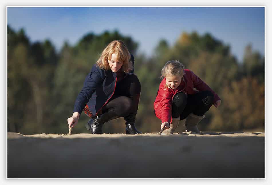 Portretfotografie_Udenhout Tekenen in het zand