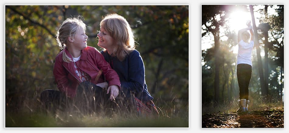 Portretfotografie_Udenhout Moeder en dochter in het bos