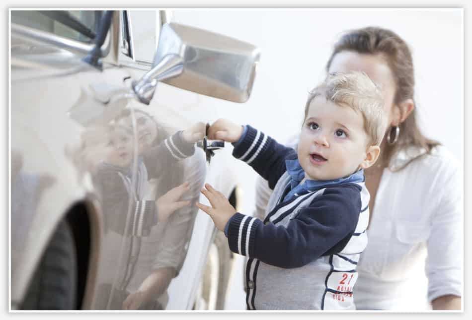 Een Porsche voor de familieshoot