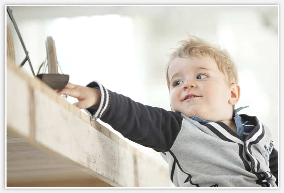 Kleine ondeugd tijdens de fotoshoot 