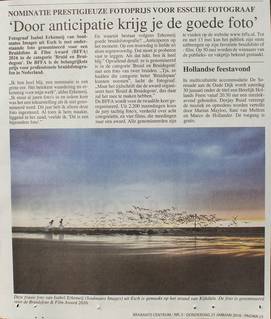 Bruidsfotografie in Brabants Centrum