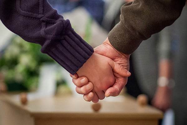 Verbinding bij het afscheid