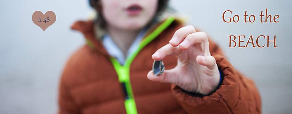 Schelpen verzamelen in Noordwijk