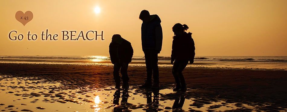 Strandfotografie met zonsondergang