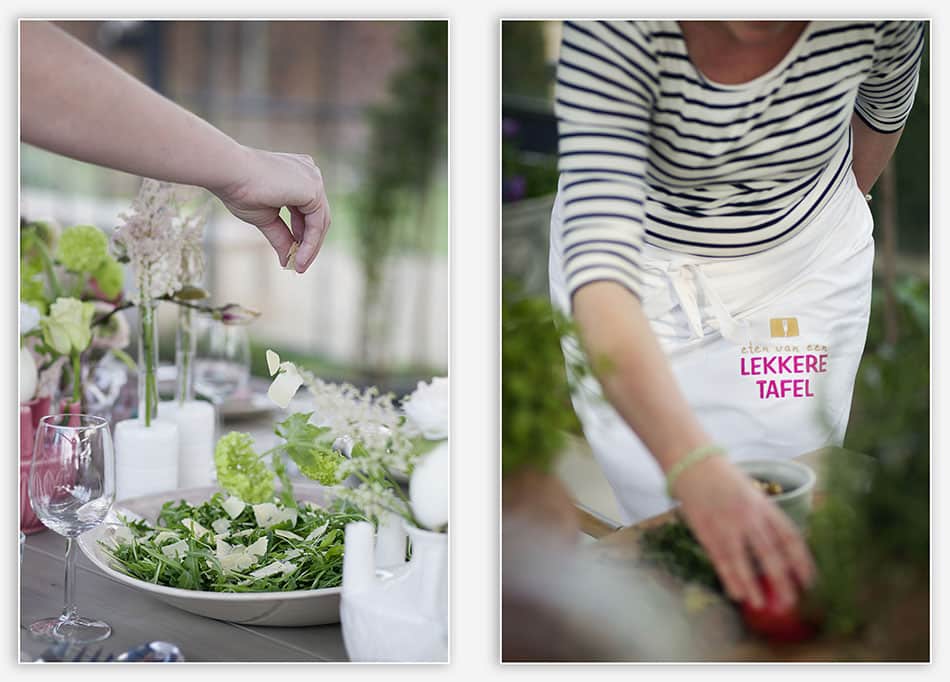 Stylingshoot Het Hoogh Huys Voorbereidingen van de catering voor de bruiloft