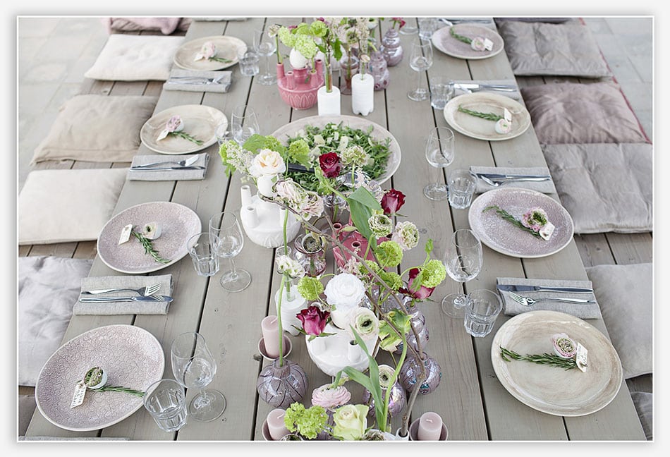 Stylingshoot Het Hoogh Huys Gedekte tafel voor het bruidspaar