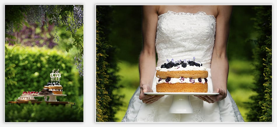 Taartenbuffet voor bruiloft