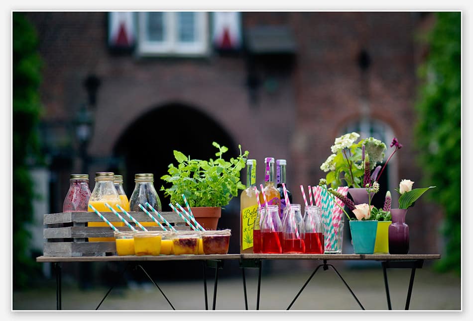 Sap-buffet in zomerse sfeer