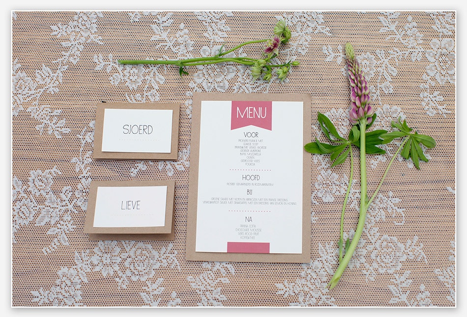 Trouwkaarten van Studio Lis