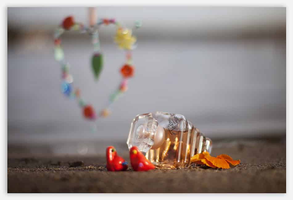 Themabruiloft_vleugje oranje Trésor parfum voor de bruid