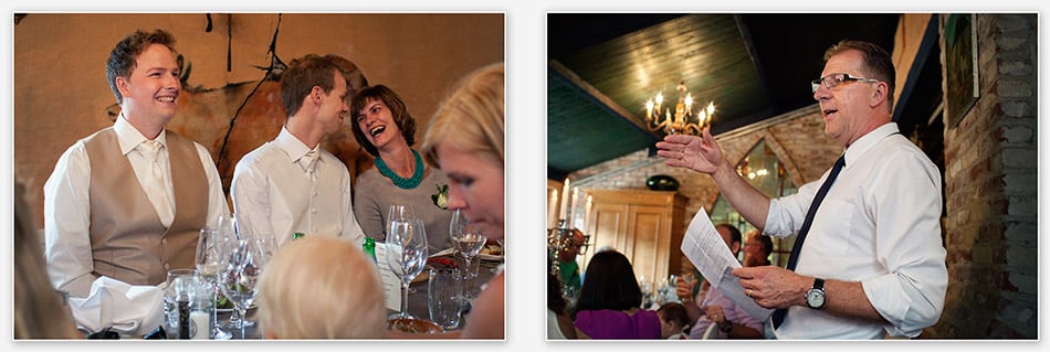 Speech van de vader van de bruidegom