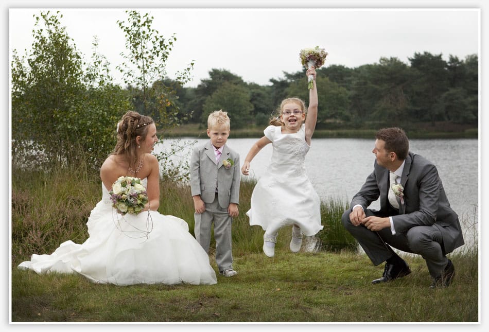 Bloemenmeisje op de Sonse Heide