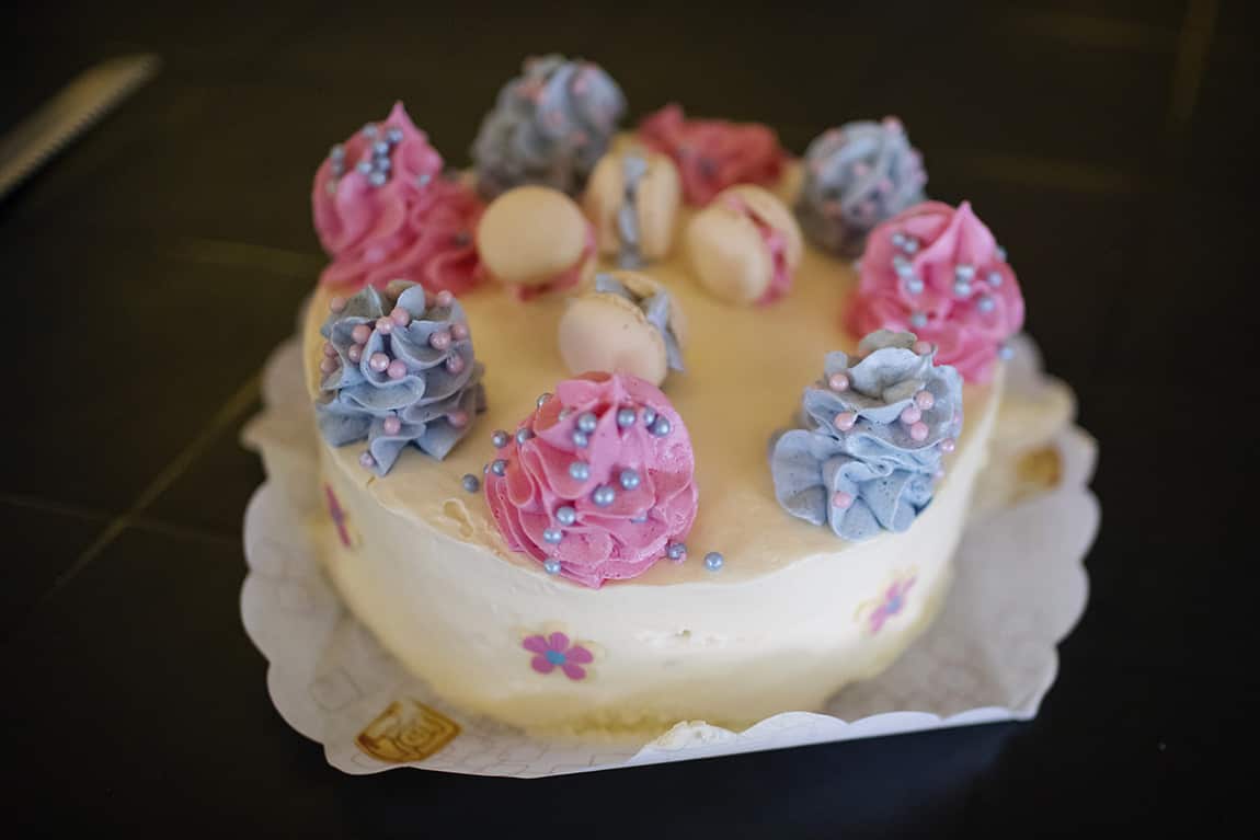 Geslachtstaart voor het aansnijden