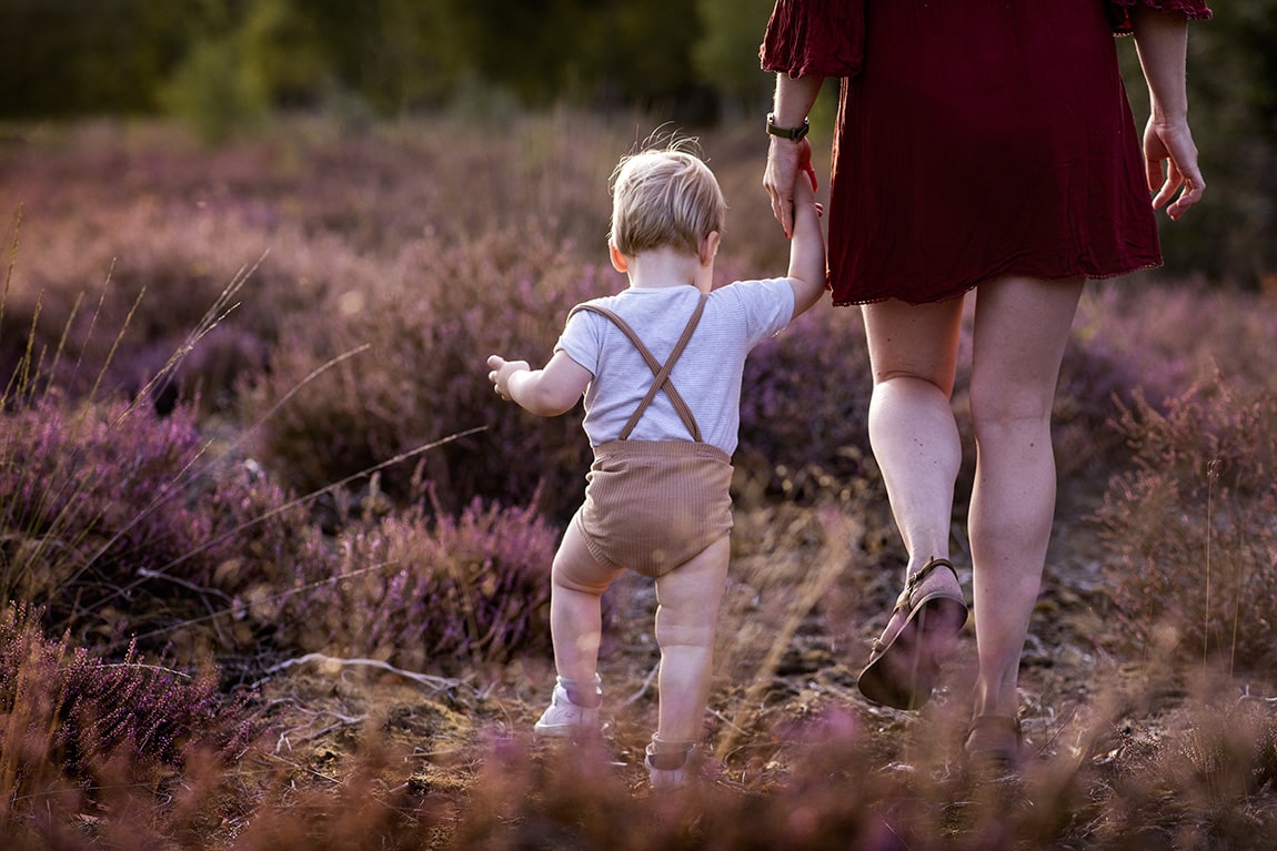 Familiefotografie op de heide