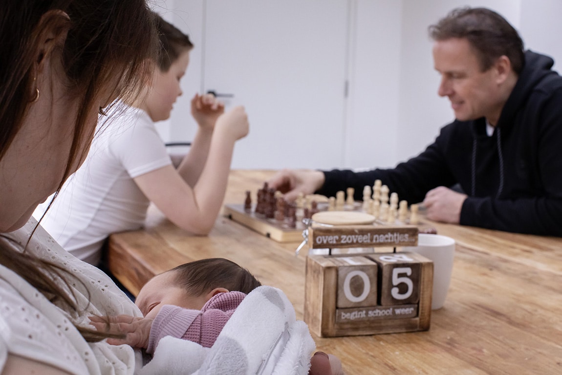 Familieleven met een newborn baby 