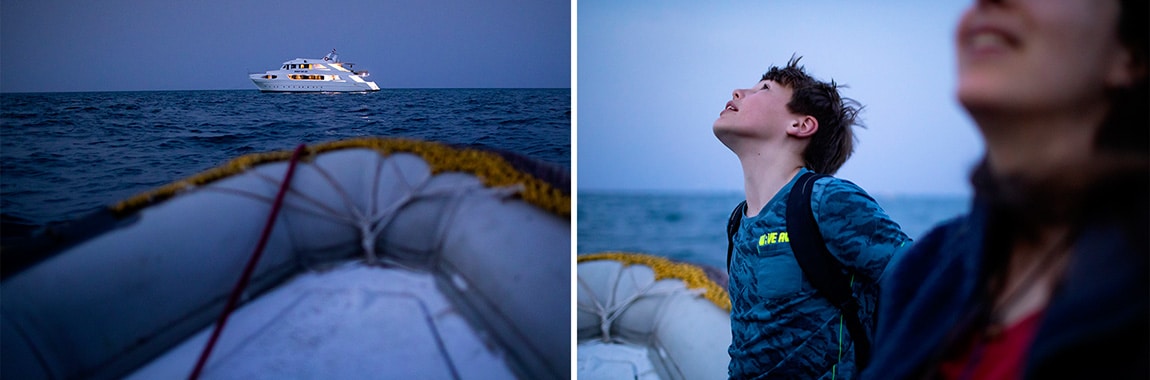 Verwondering bij de aankomst in de haven