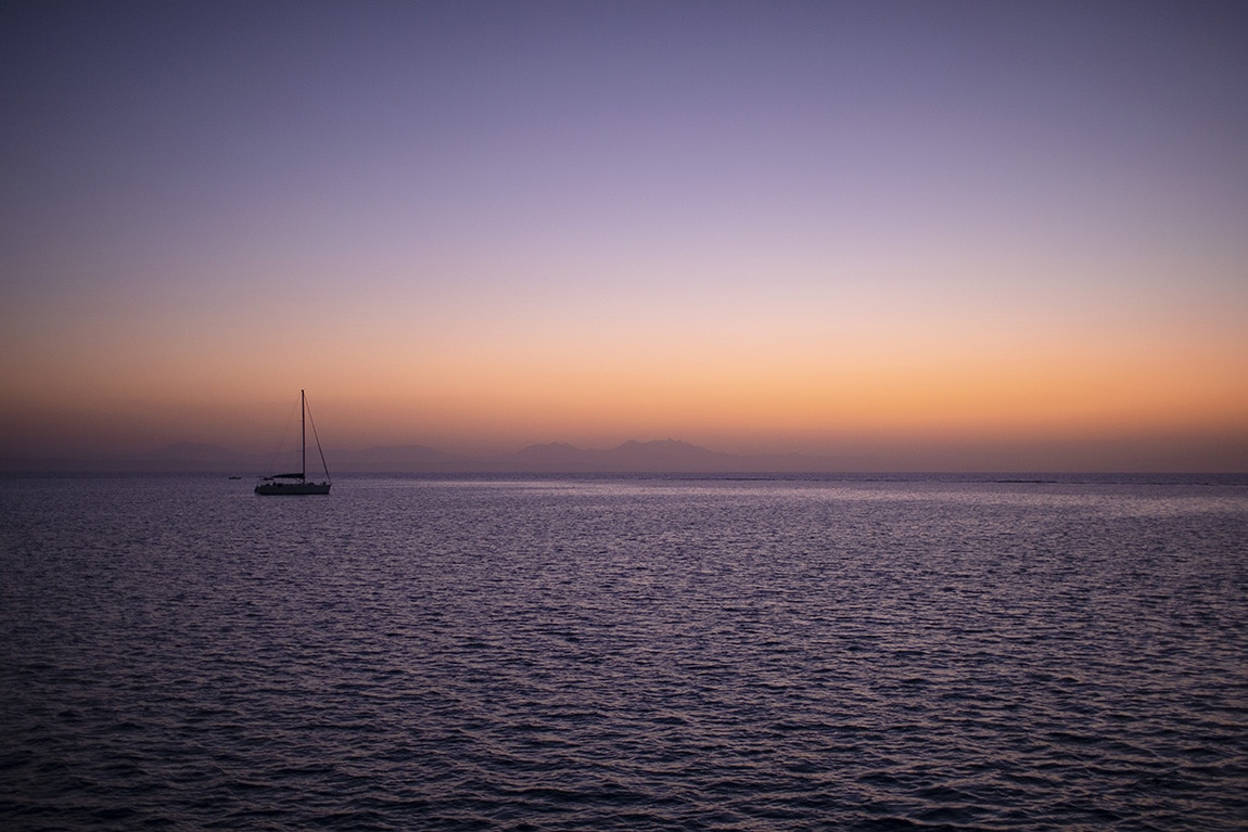 Sfeervolle avond tijdens dolfijnenreis