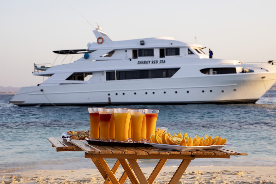 Verwennerij bij strand diner