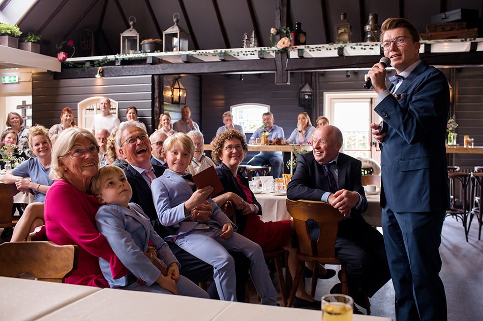 Herinneringen ophalen tijdens speech