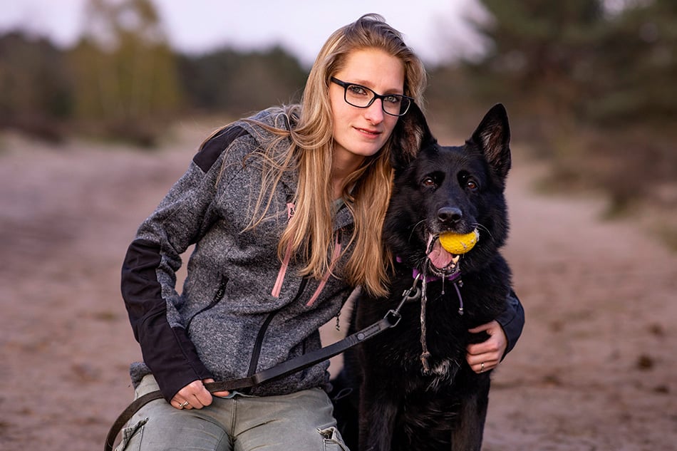 Hondenfotografie hond en baasje