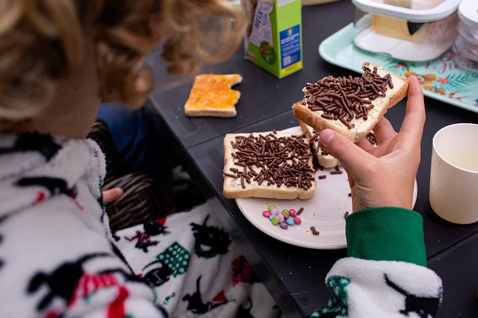 Day in a life reportage tijdens ontbijt