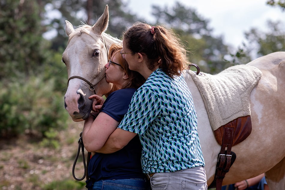 Familieliefde met paard
