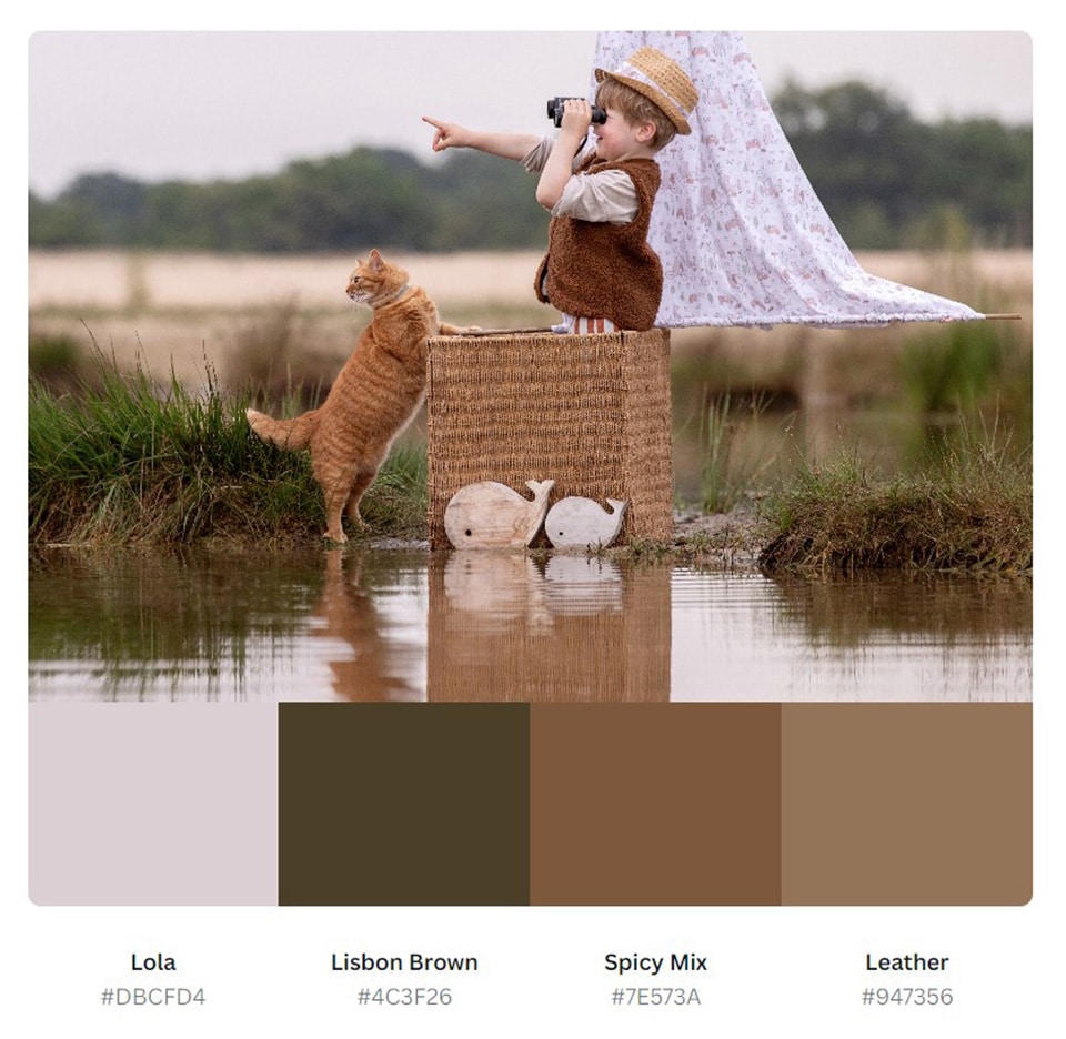 Kleurenpallet Little Soulmates shoot