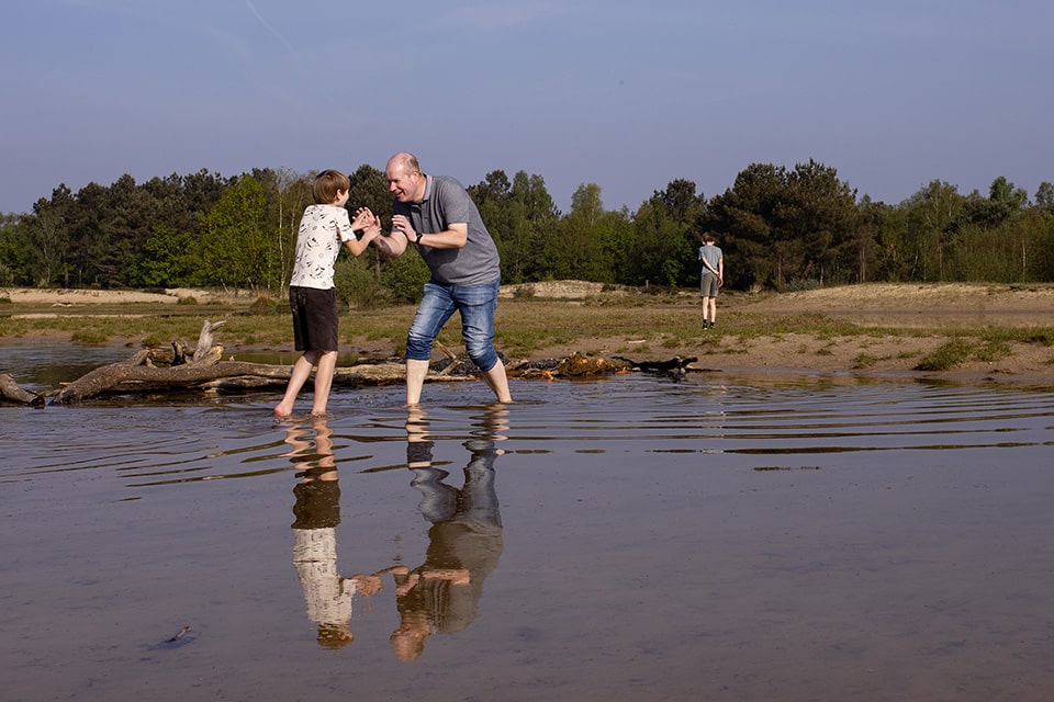 Kabbelen in het water