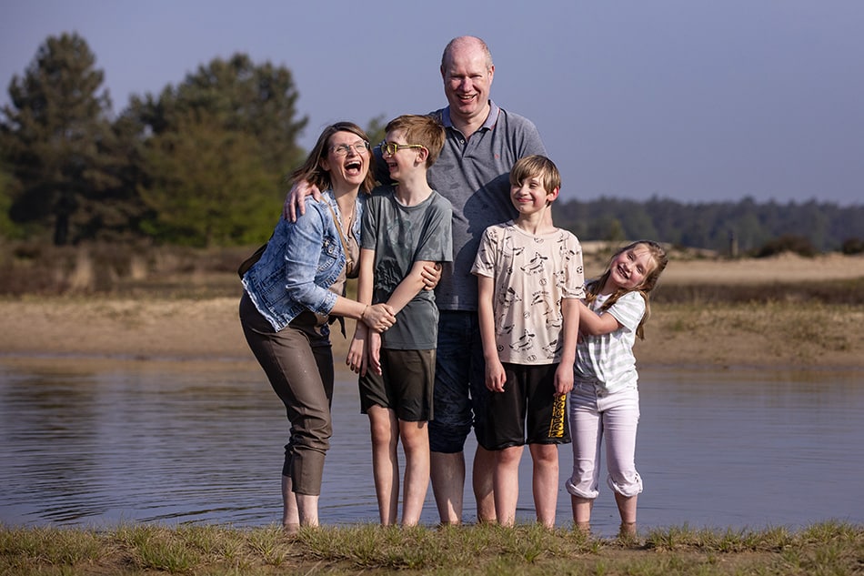 Vrolijk familieportret