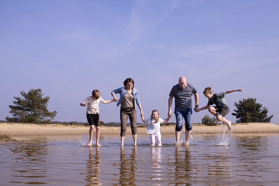 Springen in het water